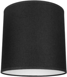 Abażur Cylinder E27 H20 Czarny Tkanina A1256
