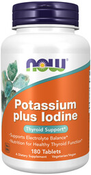 NOW Potassium Plus Iodine 180tabs