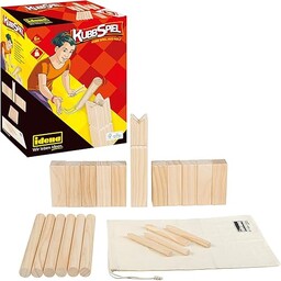 Idena 40175 Kubb gra z 10 kostkami, 6