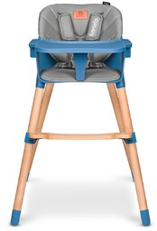KRZESEŁKO DO KARMIENIA ze stolikiem i pasami 2w1