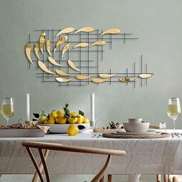 Stylowy dekoracyjny metalowy element ścienny, 100% metal, 100