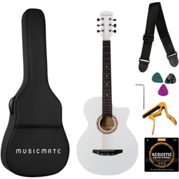 MUSICMATE Gitara akustyczna MM-G23 PearlHarmony Biały