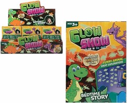 BigBuy Fun Zestaw naklejek Glow Show Dinozaury Fluorescencyjne