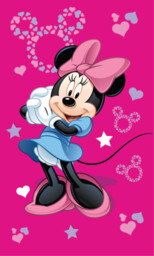 Ręczniczek do przedszkola 30x50 Minnie różowy dziecięcy bawełniany
