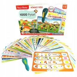 Mówiące Pióro Clementoni Zestaw Edukacyjny 1000 Pytań Przedszkola