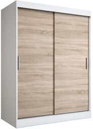 Elior Szafa przesuwna 150 cm biała + dąb