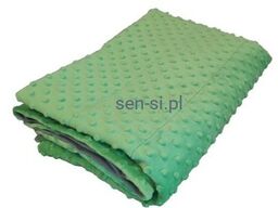 Kocyk obciążeniowy, 100 x 150 cm. zielony