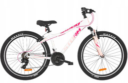 Rower Storm MTB 26" QUEEN biało - rózowy
