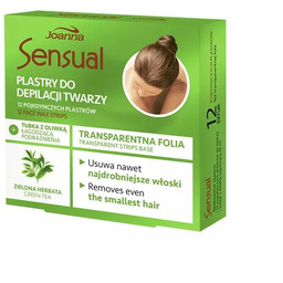 Joanna Sensual Plastry do depilacji twarzy 12 sztuk