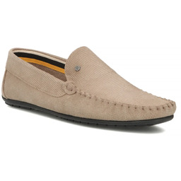 Skórzane półbuty męskie mokasyny zamszowe beżoweFilippo MP923