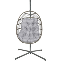 Fotel wiszący szary