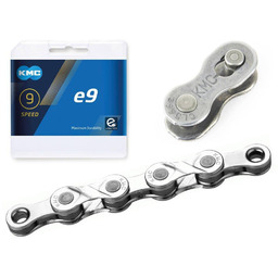 Łańcuch KMC e9, 9-rzędowy, E-bike, 122 ogniwa, box