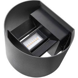 Nordlux Kinkiet zewnętrzny LED Milda, aluminiowy / szary