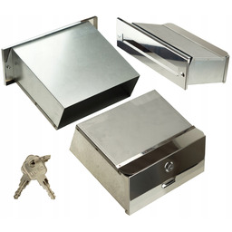 Skrzynka Na Listy Do Wmurowania Przelotowa Inox