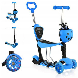 Hulajnoga Balansowa Trójkołowa Dziecięca Biedronka Jeździk Z Koszykiem