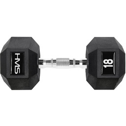Hantla stalowa gumowana Hex Pro 18 kg -