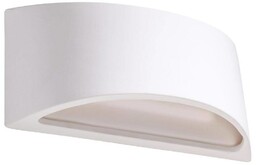 Sollux Półokrągła lampa ścienna SL.0834 ceramiczny kinkiet biały