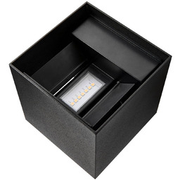 Nordlux Kinkiet zewnętrzny LED Milda kubi, czarny, aluminium,