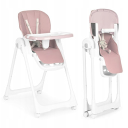 Krzesełko fotelik do karmienia regulacja wysokości ekoskóra pasy