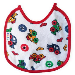 AKUKU Śliniak wiązany mały Samochodziki A1640