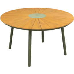 Stół okrągły Mistral 120 x 74 cm brązowo-oliwkowy