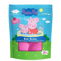 PEPPA PIG Kule Musujące do Kąpieli Malina 5x50g