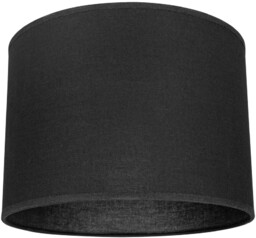 Abażur Cylindryczny E27 H35 Czarny Bawełniany A0217