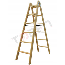Drabina drewniana malarska Siedlewski (2x6) zaimpregnowana Profesjonalna
