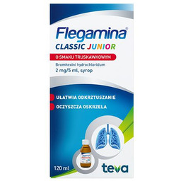 FLEGAMINA JUNIOR syrop wykrztuśny o smaku truskawkowym -