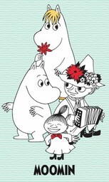 Ręczniczek do przedszkola 30x50 Muminki miętowy 7686 Moomins