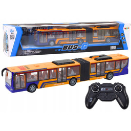 Autobus Miejski Przegubowy Zdalnie Sterowany Rc Pomarańczowy