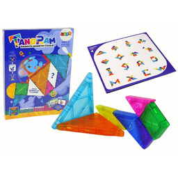 Układanka Tangram 7 Magnetycznych Klocków Import LEANToys