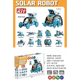 Zestaw Pojazdów Solarnych 12w1 Niebieski