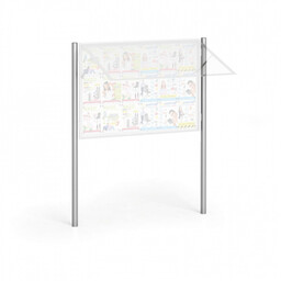 Słupki do zewnętrznej gabloty informacyjnej (2 szt.),