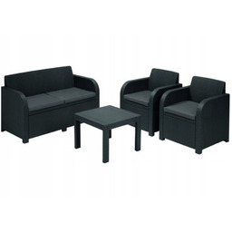 Zestaw mebli ogrodowych Georgia 4os Keter grafitowy