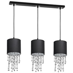 MILAGRO MLP64300 Lampa wisząca ALMERIA BLACK/CHROME 3xE27