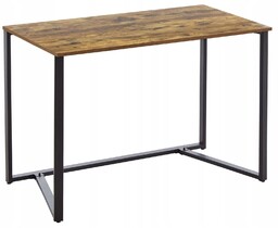 Biurko Herold Lekkie Industrialne Minimalistyczne Loft brązowe 110cm