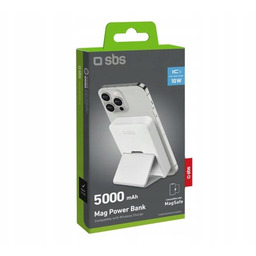 Powerbank Sbs TEBB5000MAGSTANDW 5000 mAh 10W Biały