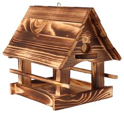 ČistéDřevo Karmnik drewniany dla ptaków opalany