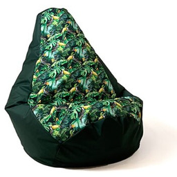 GO GIFT Pufa worek Grusza XXL Druk Papuga