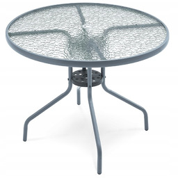 Stół Tarasowy Stolik Ogrodowy Szklany Na Taras