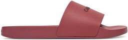 Klapki Calvin Klein Pool Slide Rubber HM0HM00455 Bordowy