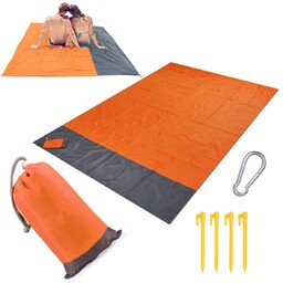 Mata plażowa wodoodporna z pokrowcem koc piknikowy wielofunkcyjny