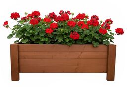 ATMOWOOD Drewniana skrzynka na kwiaty 90 cm teak