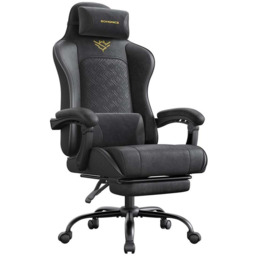 Fotel gamingowy SONGMICS OBG079B01, z podnóżkiem, 70 70