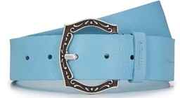 Damski pasek ze skóry z klamrą w stylu