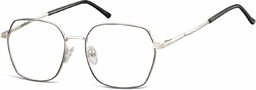 Sunoptic Okulary zerówki oprawki optyczne 913E srebro-czarne