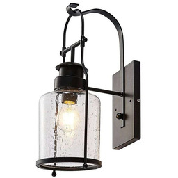 Lindby - Rozalie Ścienna Lampa Clear/Black