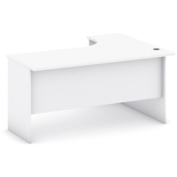 Narożne biurko MIRELLI, 140x120 cm, lewe, biały