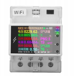 Energii Watomierz Woltomierz Monitor Prądu LCD Din 100A